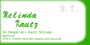 melinda kautz business card